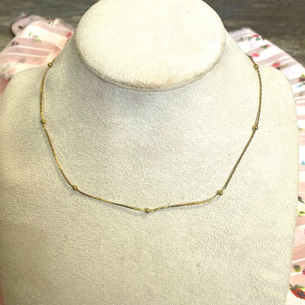 Vintage Gold Ball Necklace